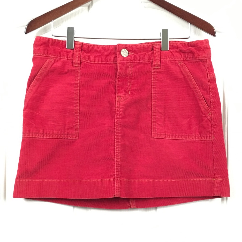 Red GAP Corduroy Skirt